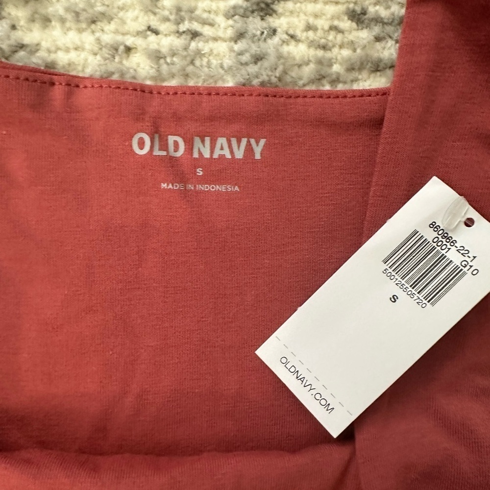 NWT Old Navy Double -Layer Scoop-Neck Bodysuit in Gingerspice Size Small - Picture 8 of 10